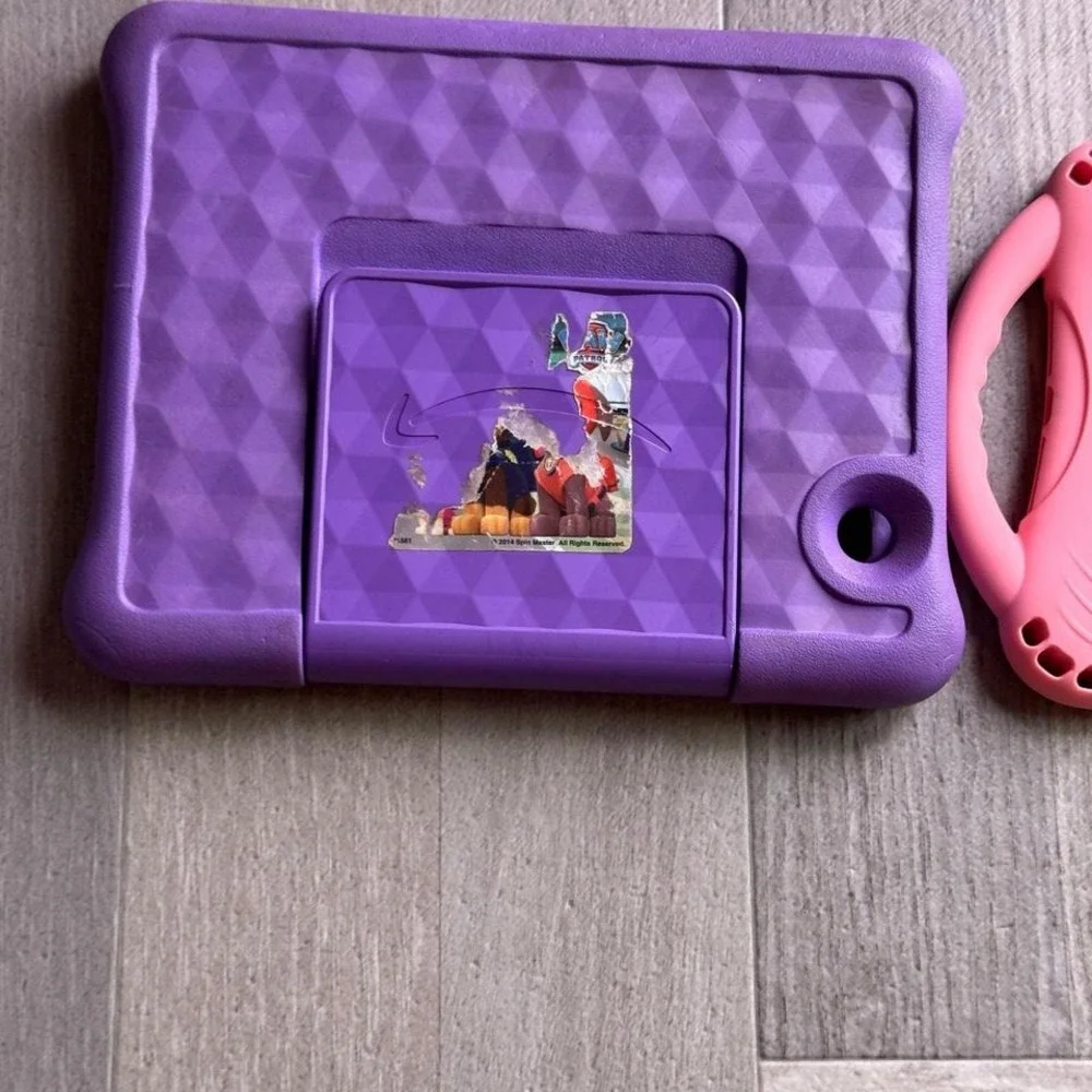 Amazon Fire Tablet Kids Cover Pink Purple‎ Tablet Protector